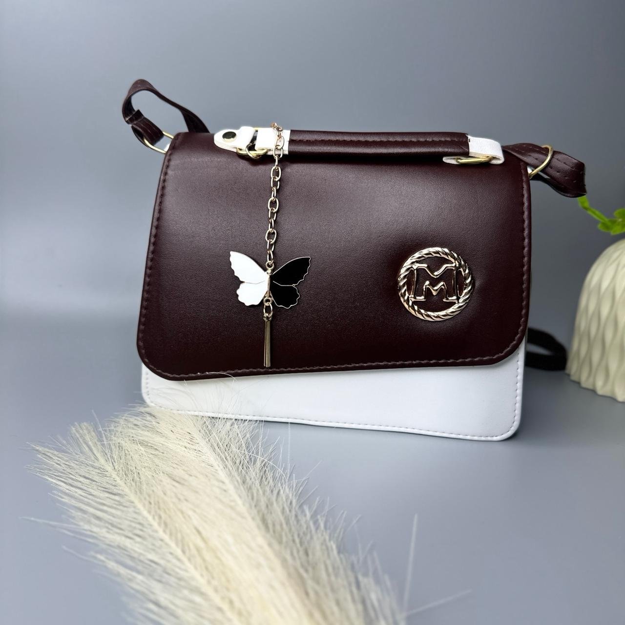 Blush Luxe Two-Tone Handbag - Image 3