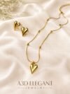 Heart chain earring combo COM01