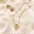 Heart chain earring combo COM01