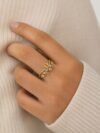 Gold Leaf Antitarnish Ring Gold Leaf Antitarnish Ring