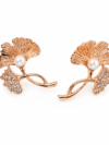 Rose gold floral pearl