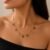 Bow charms antitarnish chain
