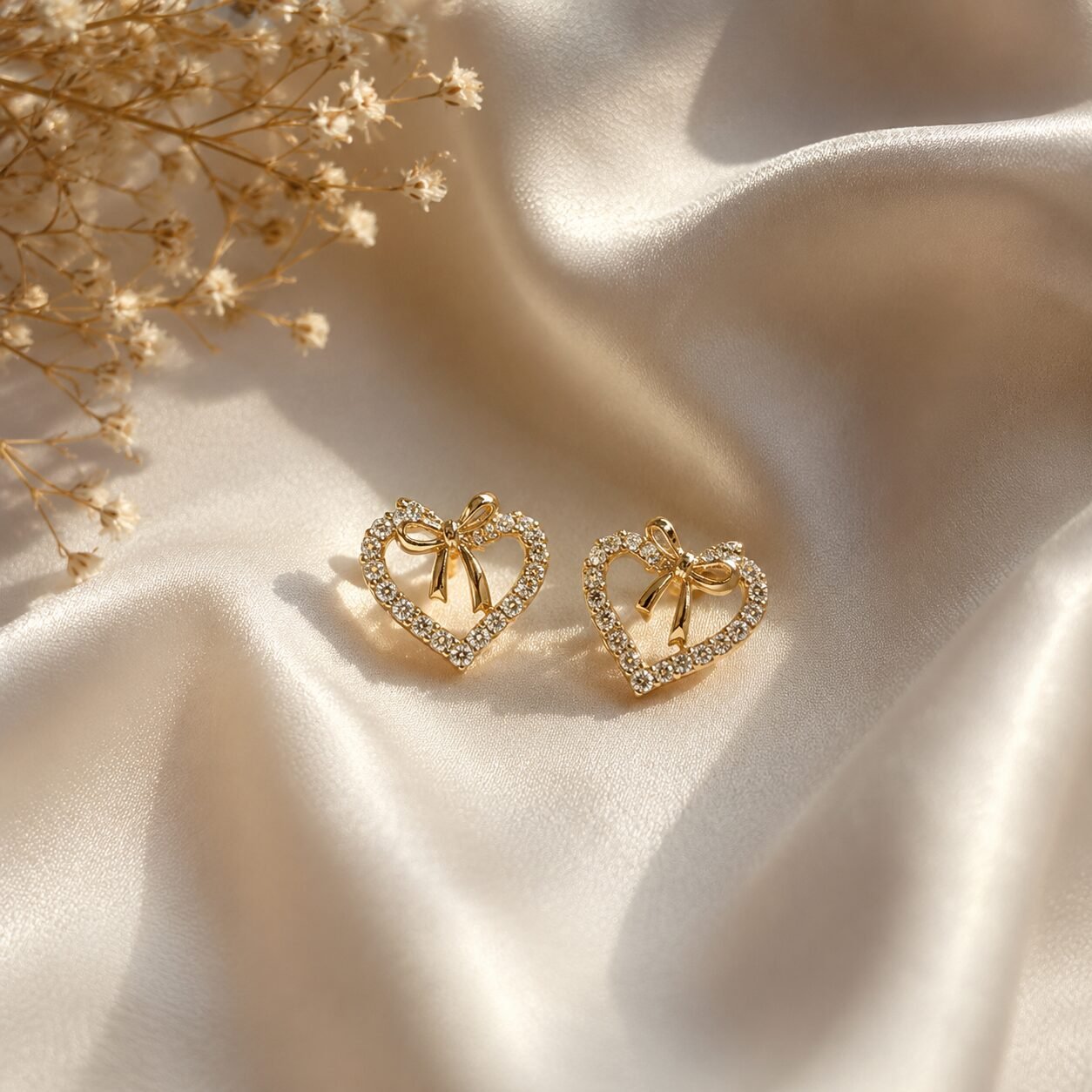 Heartin Bow Antitarnish earring Heartin Bow Antitarnish earring
