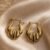 Golden Petal Sculpt Hoops