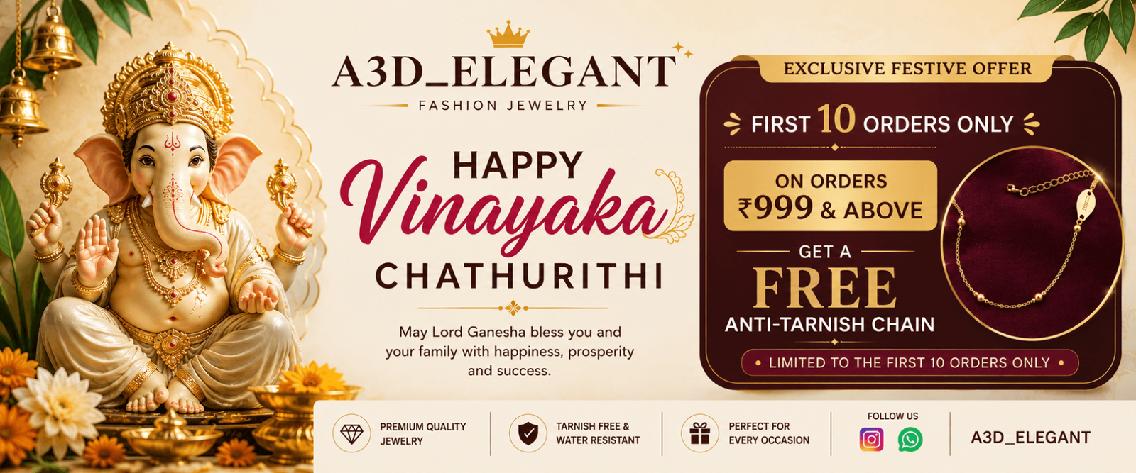 Anti tarnish jewellery offer